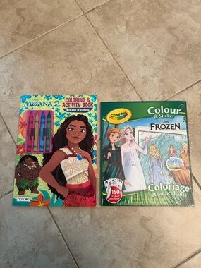 Crayola Frozen Colour & Moana Activity Book